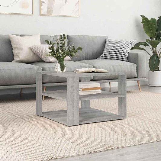 Tavolino Salotto Grigio Sonoma 58x58x40cm Legno Multistrato | homemem39