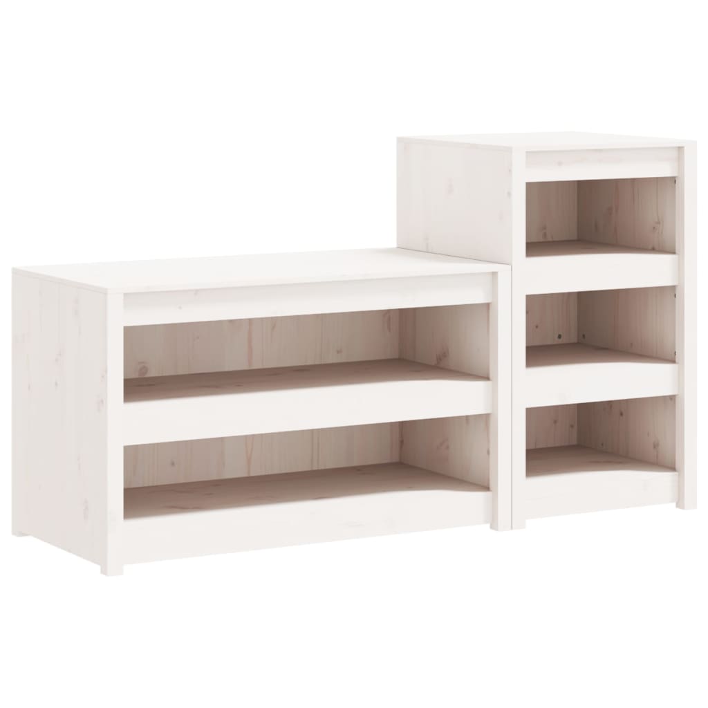 Mobili da Cucina da Esterno 2 pz Bianchi Legno Massello di Pino - homemem39