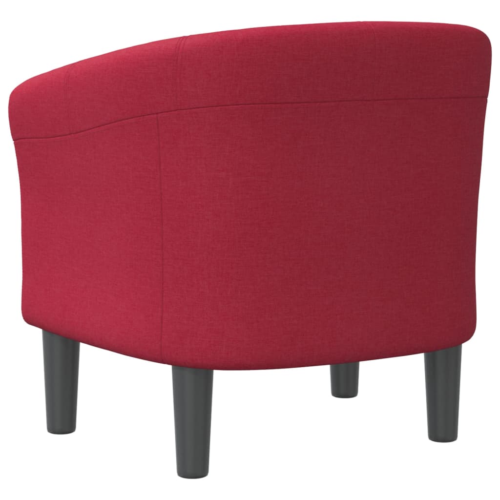 Poltrona Cabriolet Rosso Vino in Tessuto | homemem39