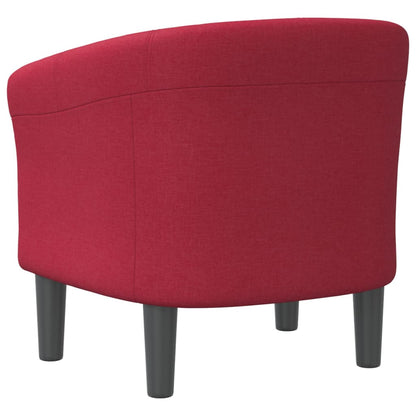Poltrona Cabriolet Rosso Vino in Tessuto | homemem39