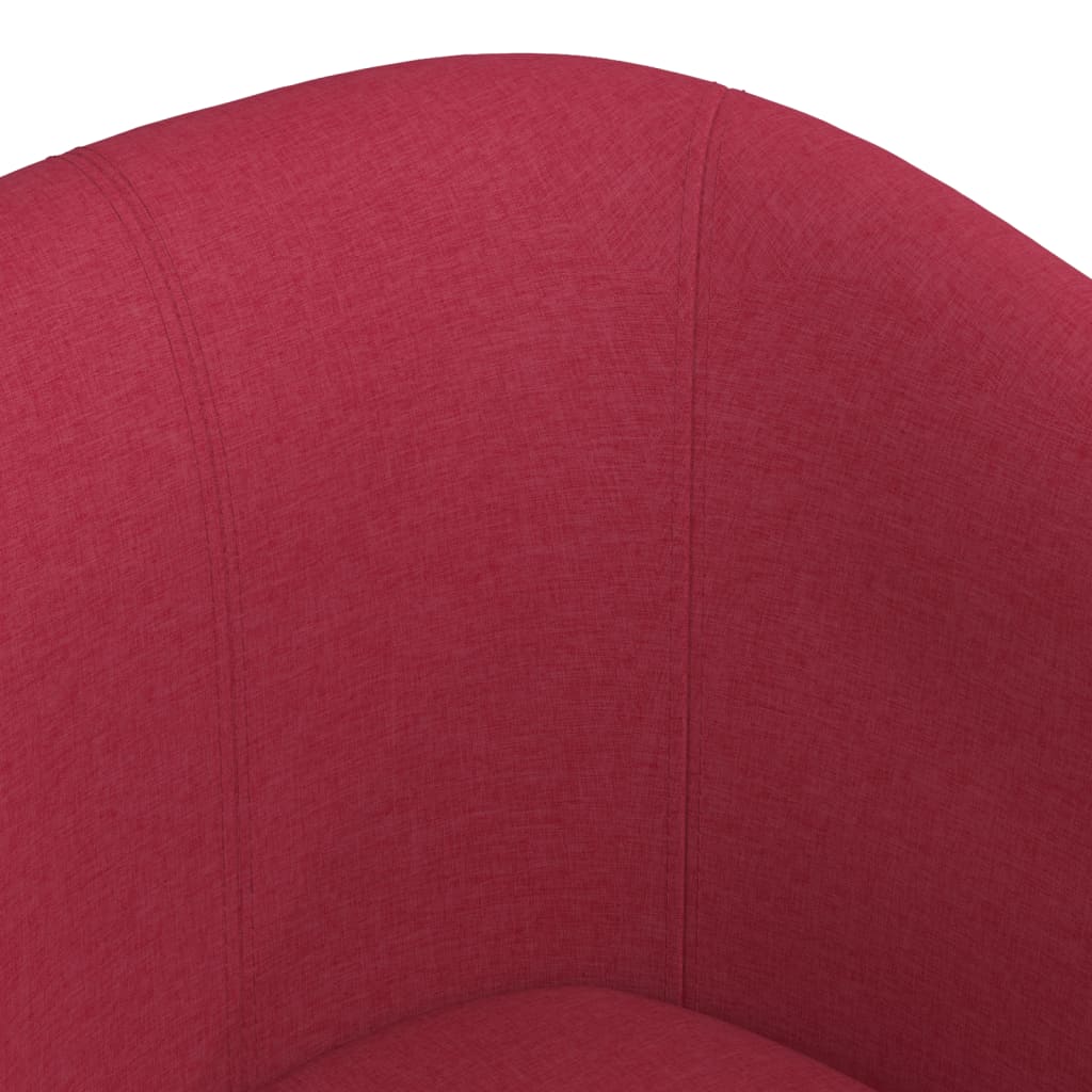 Poltrona Cabriolet Rosso Vino in Tessuto | homemem39