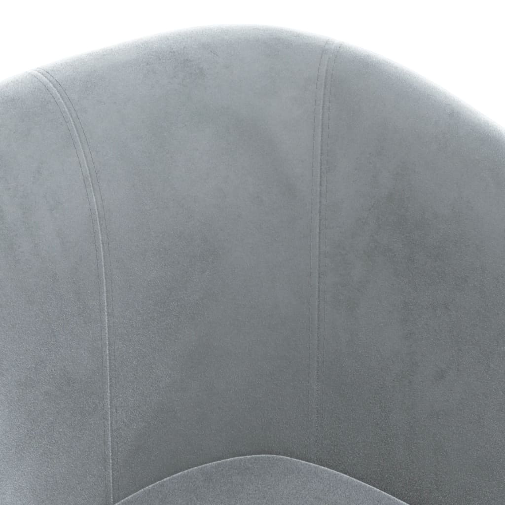 Poltrona Cabriolet Grigio Scuro in Velluto - homemem39