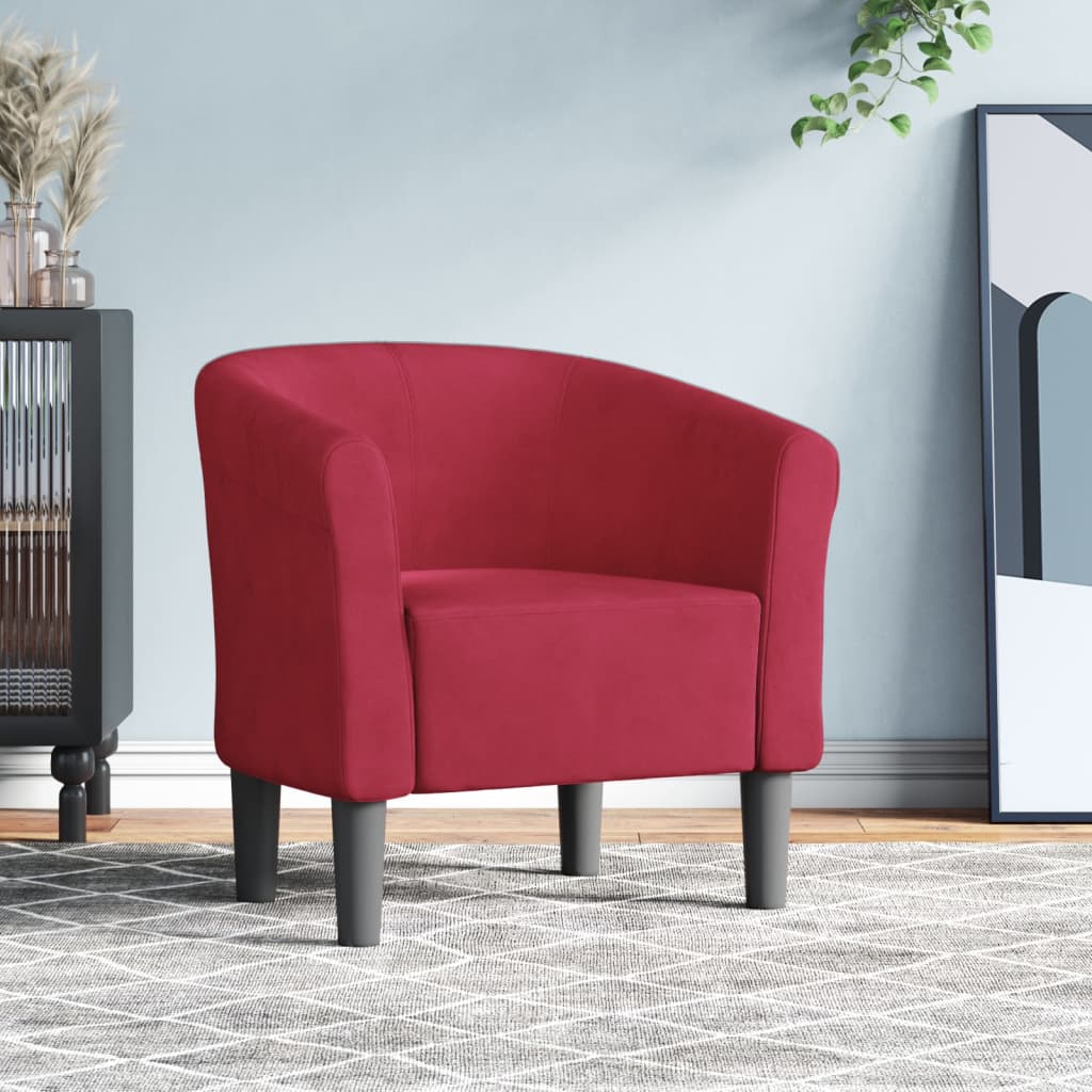 Poltrona Cabriolet Rosso Vino