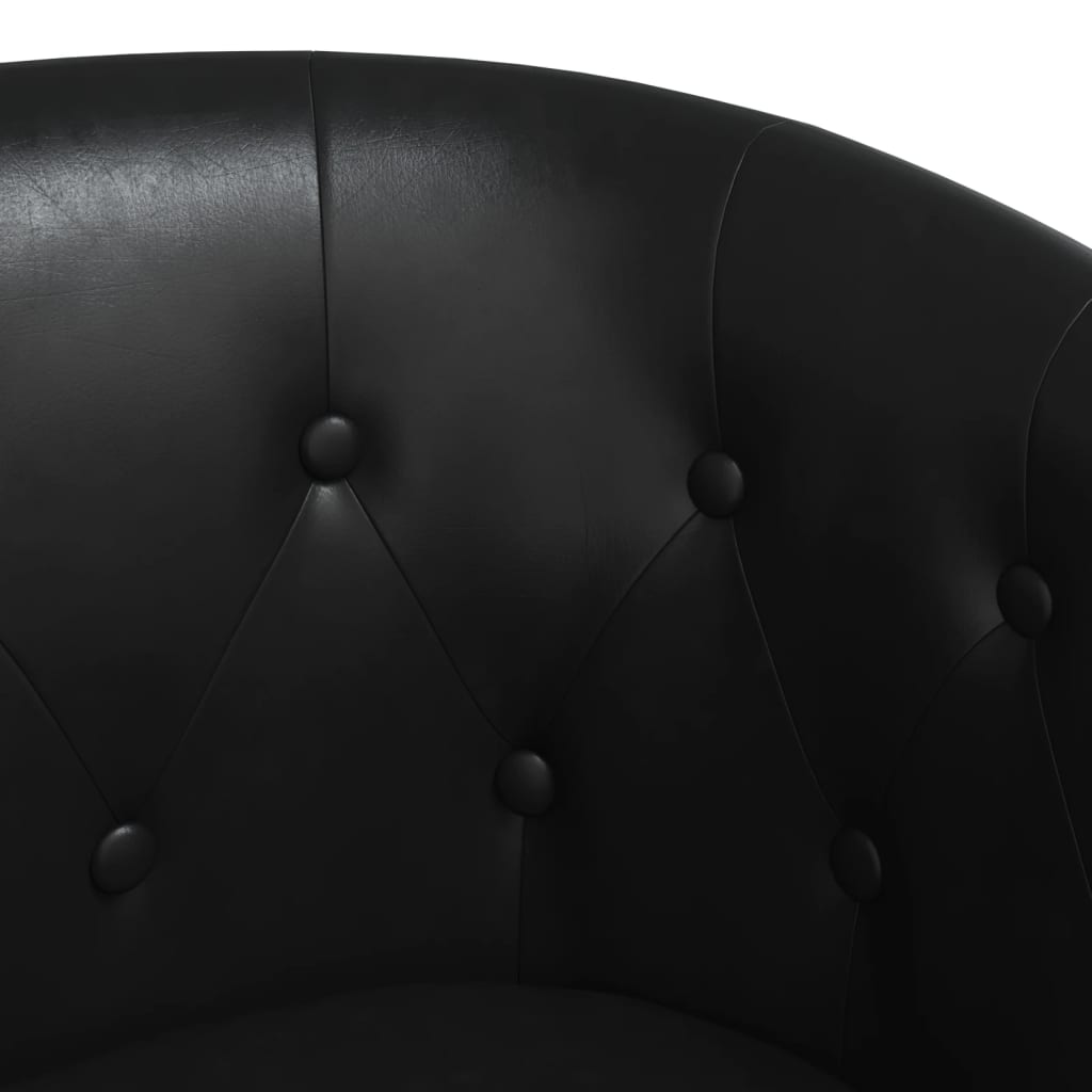Poltrona Cabriolet Nera in Similpelle | homemem39