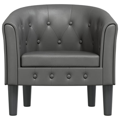 Poltrona Cabriolet Grigia in Similpelle | homemem39