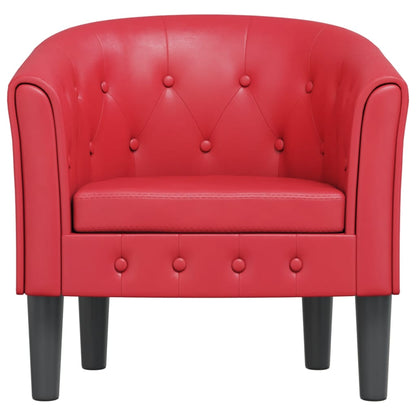 Poltroncina a Pozzetto Rossa in Similpelle | homemem39