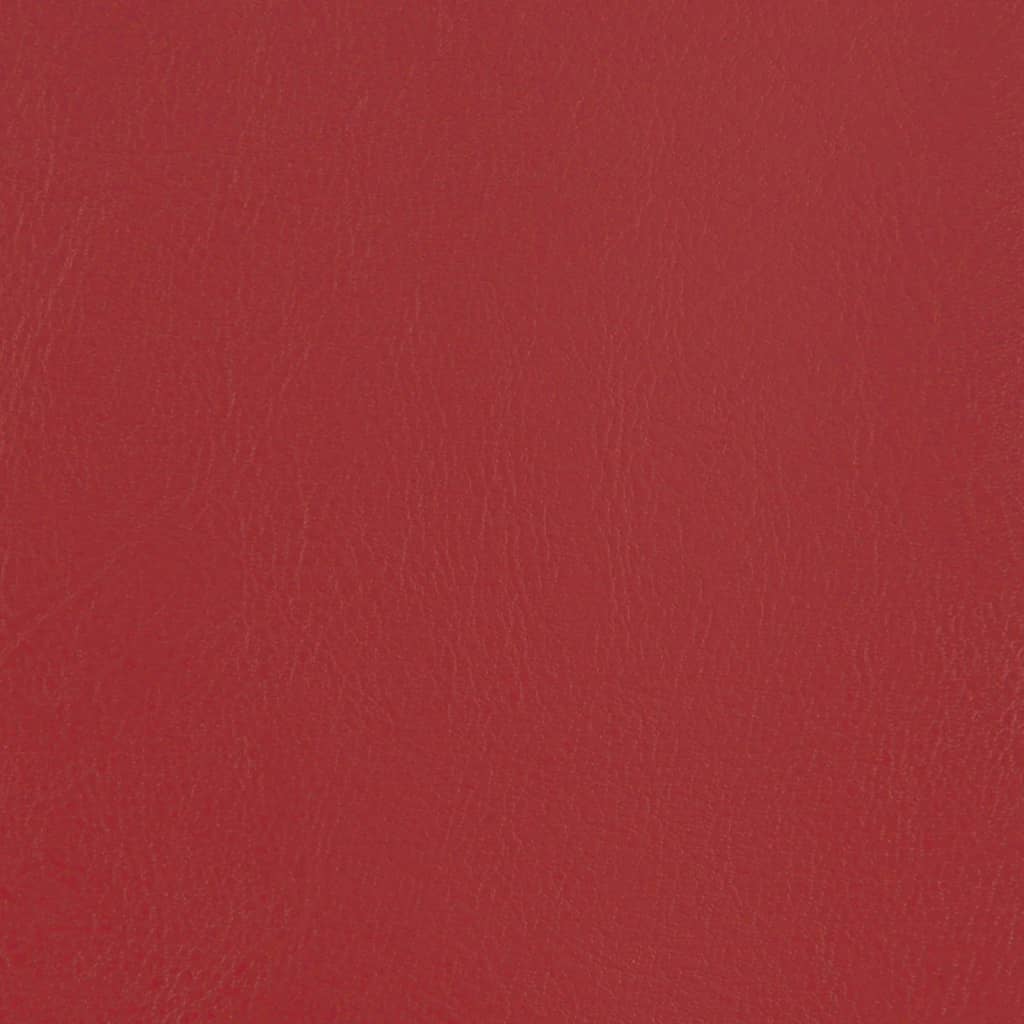 Poltrona a Pozzetto con Poggiapiedi Rosso Vino in Similpelle - homemem39