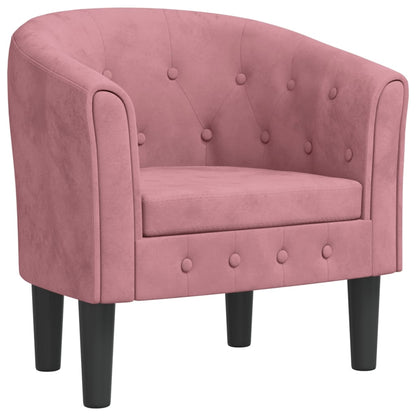 Poltrona Cabriolet Rosa in Velluto | homemem39