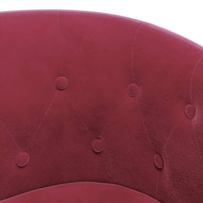 Poltrona Cabriolet Rosso Vino in Velluto | homemem39