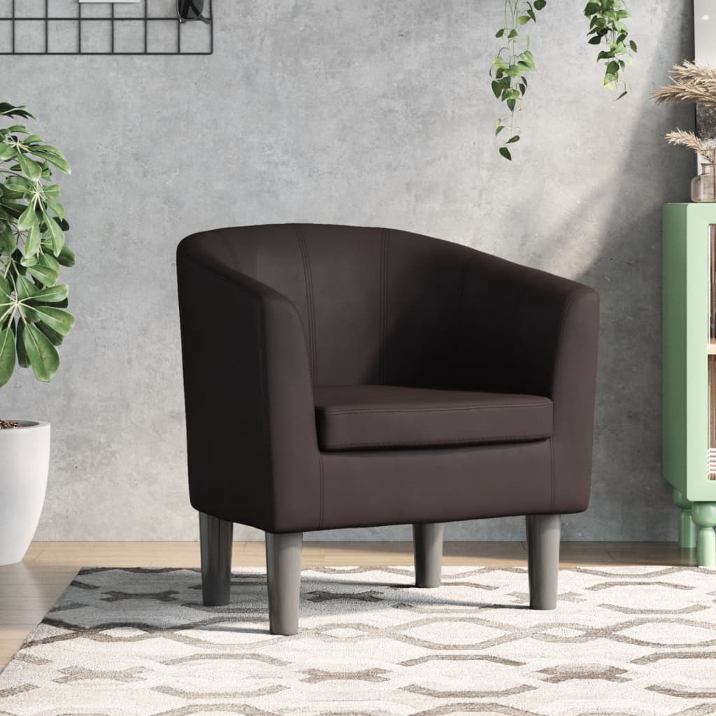 Poltrona Cabriolet Marrone in Similpelle | homemem39