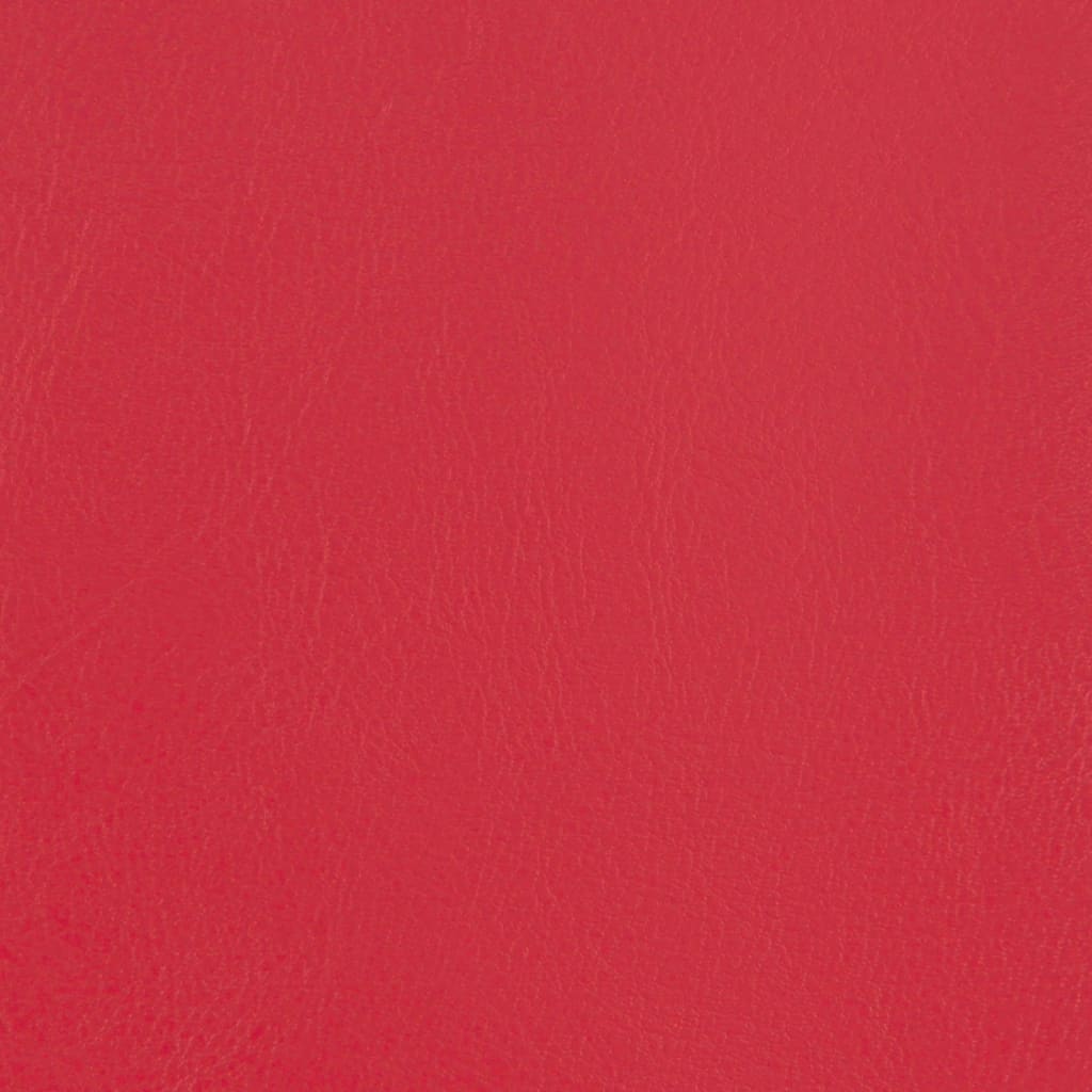 Poltrona a Pozzetto con Poggiapiedi Rossa in Similpelle - homemem39