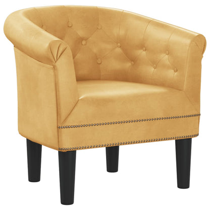 Poltrona Cabriolet Dorata in Similpelle | homemem39
