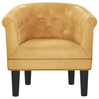 Poltrona Cabriolet Dorata in Similpelle | homemem39