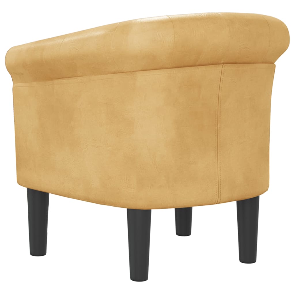 Poltrona Cabriolet Dorata in Similpelle | homemem39