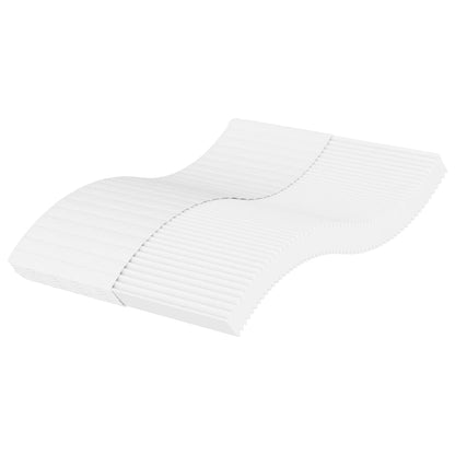 Materasso in Schiuma Bianco 140x190 cm Durezza H2 H3