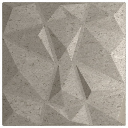 Pannelli Murali 48 pz Grigio Cemento 50x50cm XPS 12 m² Diamante - homemem39