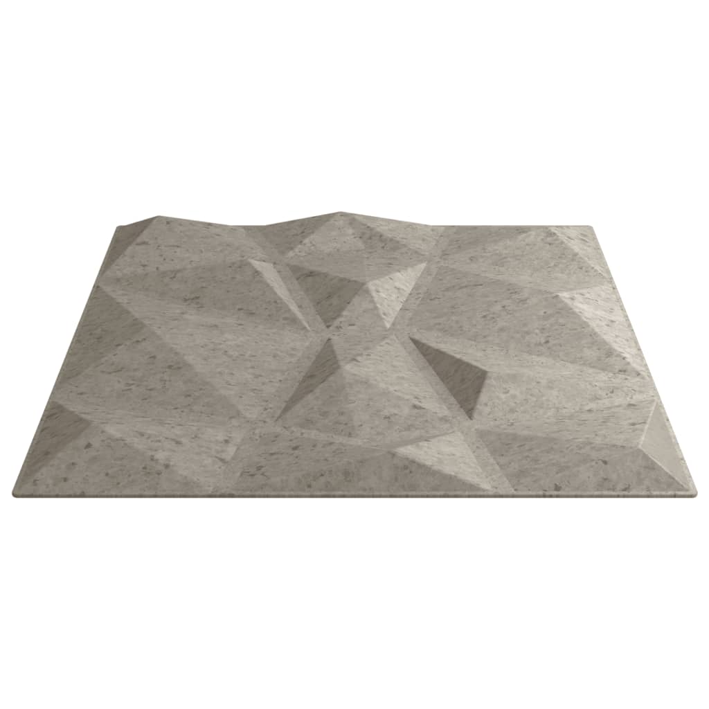 Pannelli Murali 48 pz Grigio Cemento 50x50cm XPS 12 m² Diamante - homemem39