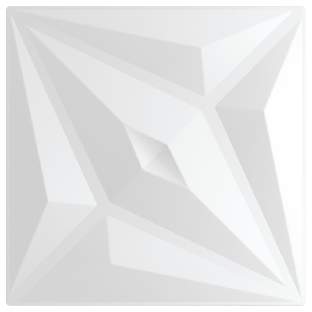 Pannelli Murali 12 pz Bianchi 50x50 cm XPS 3 m² Stella - homemem39