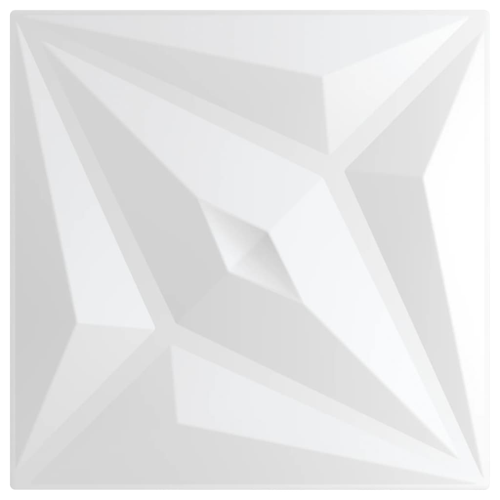 Pannelli Murali 48 pz Bianchi 50x50 cm XPS 12 m² Stella - homemem39
