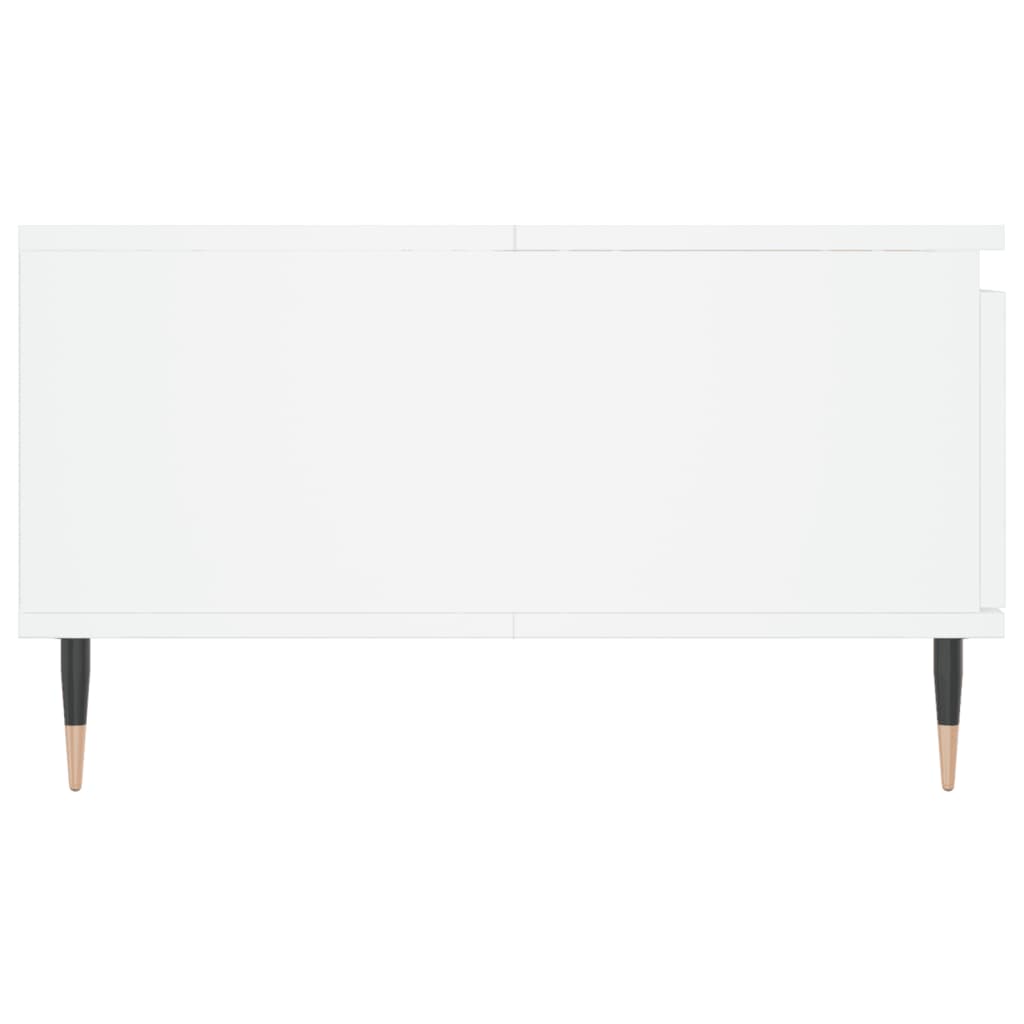 Tavolino da Salotto Bianco 90x60x35 cm in Legno Multistrato