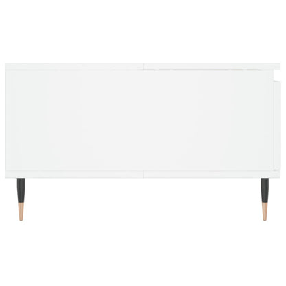 Tavolino da Salotto Bianco 90x60x35 cm in Legno Multistrato
