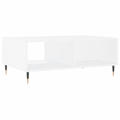 Tavolino da Salotto Bianco 90x60x35 cm in Legno Multistrato