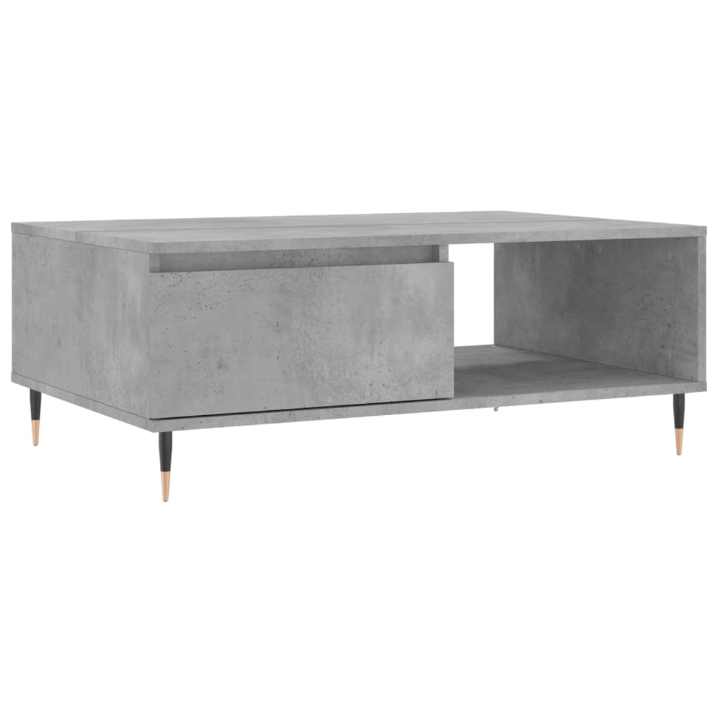 Tavolino da Salotto Grigio Cemento 90x60x35cm Legno Multistrato | homemem39