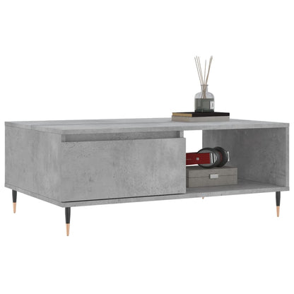 Tavolino da Salotto Grigio Cemento 90x60x35cm Legno Multistrato | homemem39