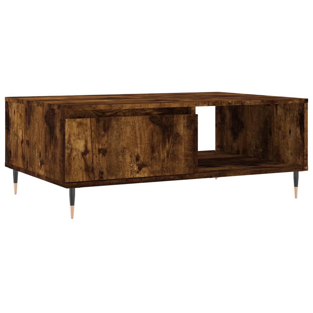 Tavolino da Salotto Rovere Fumo 90x60x35cm in Legno Multistrato | homemem39
