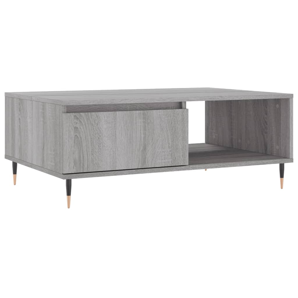 Tavolino da Salotto Grigio Sonoma 90x60x35 cm Legno Multistrato | homemem39