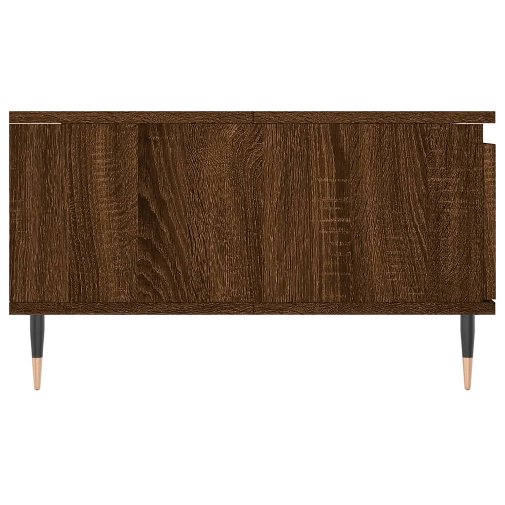 Tavolino da Salotto Rovere Marrone 90x60x35cm Legno Multistrato | homemem39