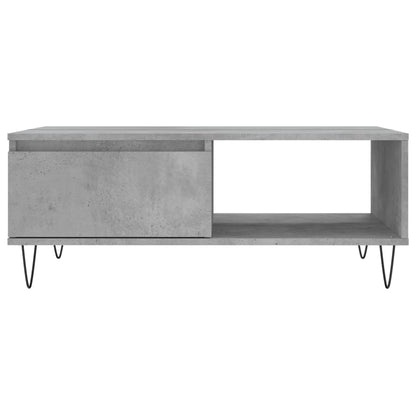Tavolino da Salotto Grigio Cemento 90x60x35cm Legno Multistrato | homemem39