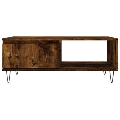 Tavolino da Salotto Rovere Fumo 90x60x35cm in Legno Multistrato | homemem39