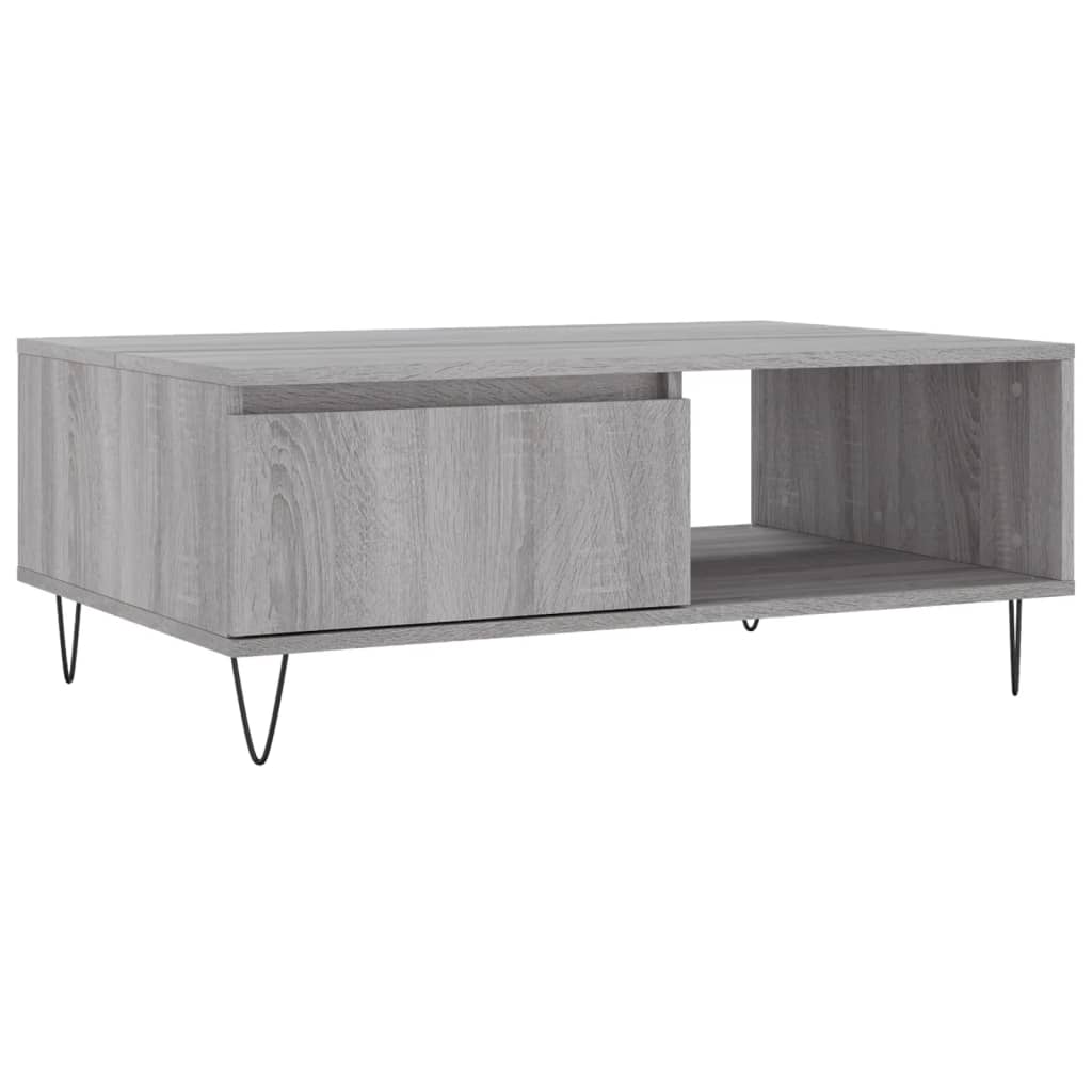 Tavolino da Salotto Grigio Sonoma 90x60x35 cm Legno Multistrato | homemem39