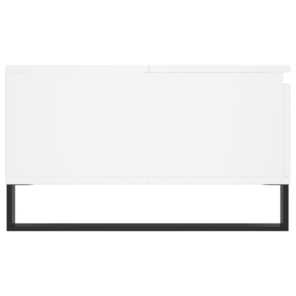 Tavolino da Salotto Bianco 90x60x35 cm in Legno Multistrato | homemem39