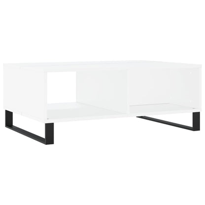 Tavolino da Salotto Bianco 90x60x35 cm in Legno Multistrato | homemem39