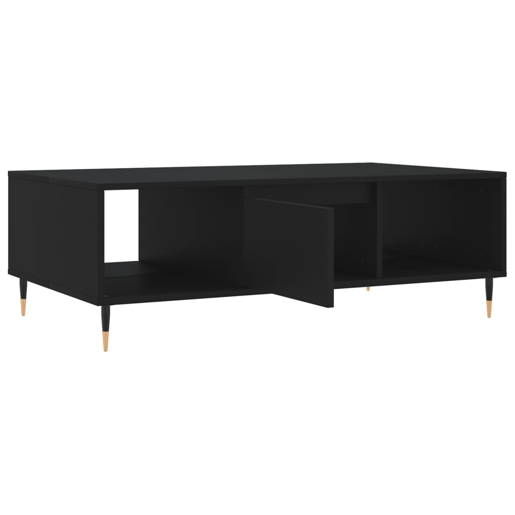 Tavolino da Salotto Nero 104x60x35 cm in Legno Multistrato | homemem39