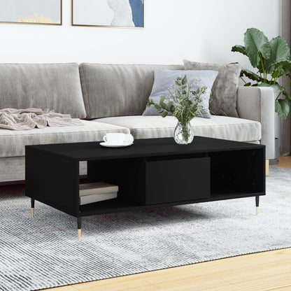 Tavolino da Salotto Nero 104x60x35 cm in Legno Multistrato | homemem39