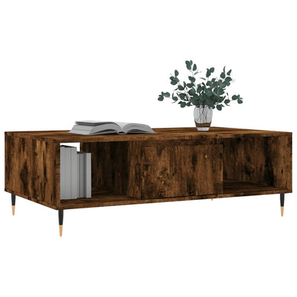 Tavolino da Salotto Rovere Fumo 104x60x35 cm Legno Multistrato | homemem39