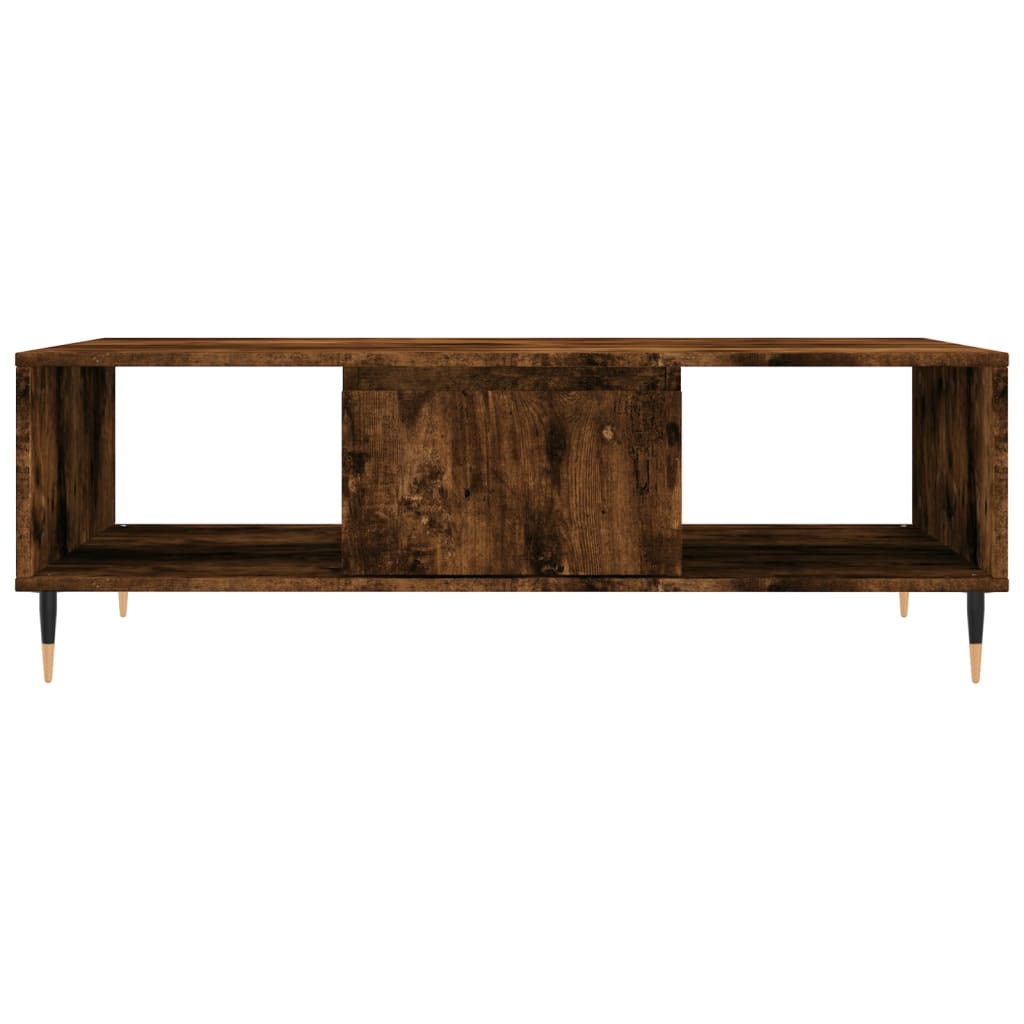 Tavolino da Salotto Rovere Fumo 104x60x35 cm Legno Multistrato | homemem39