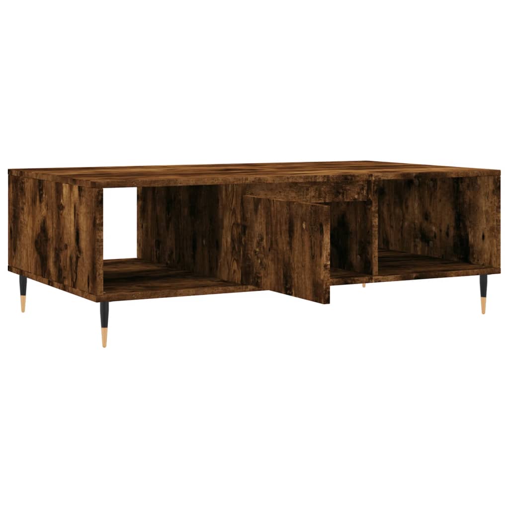 Tavolino da Salotto Rovere Fumo 104x60x35 cm Legno Multistrato | homemem39