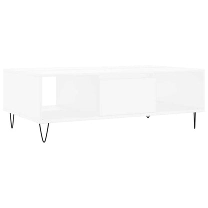 Tavolino da Salotto Bianco 104x60x35 cm in Legno Multistrato | homemem39