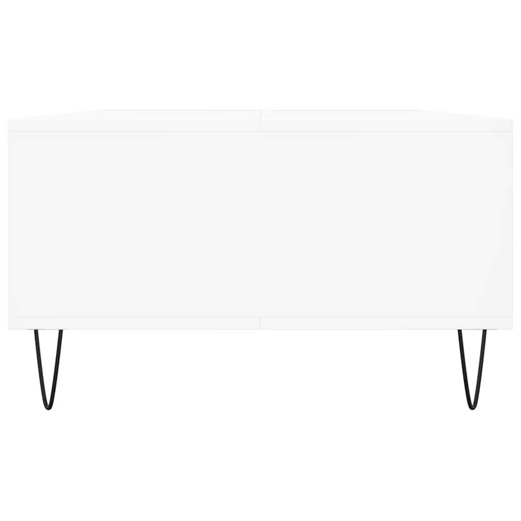 Tavolino da Salotto Bianco 104x60x35 cm in Legno Multistrato