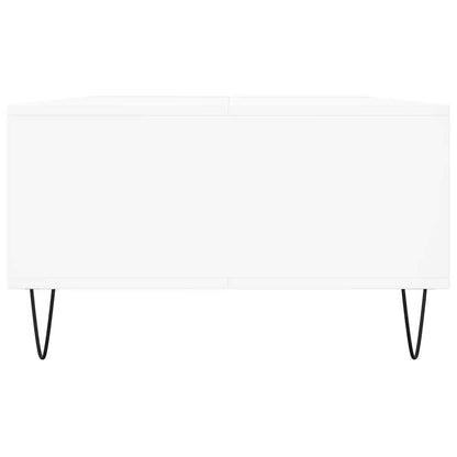 Tavolino da Salotto Bianco 104x60x35 cm in Legno Multistrato