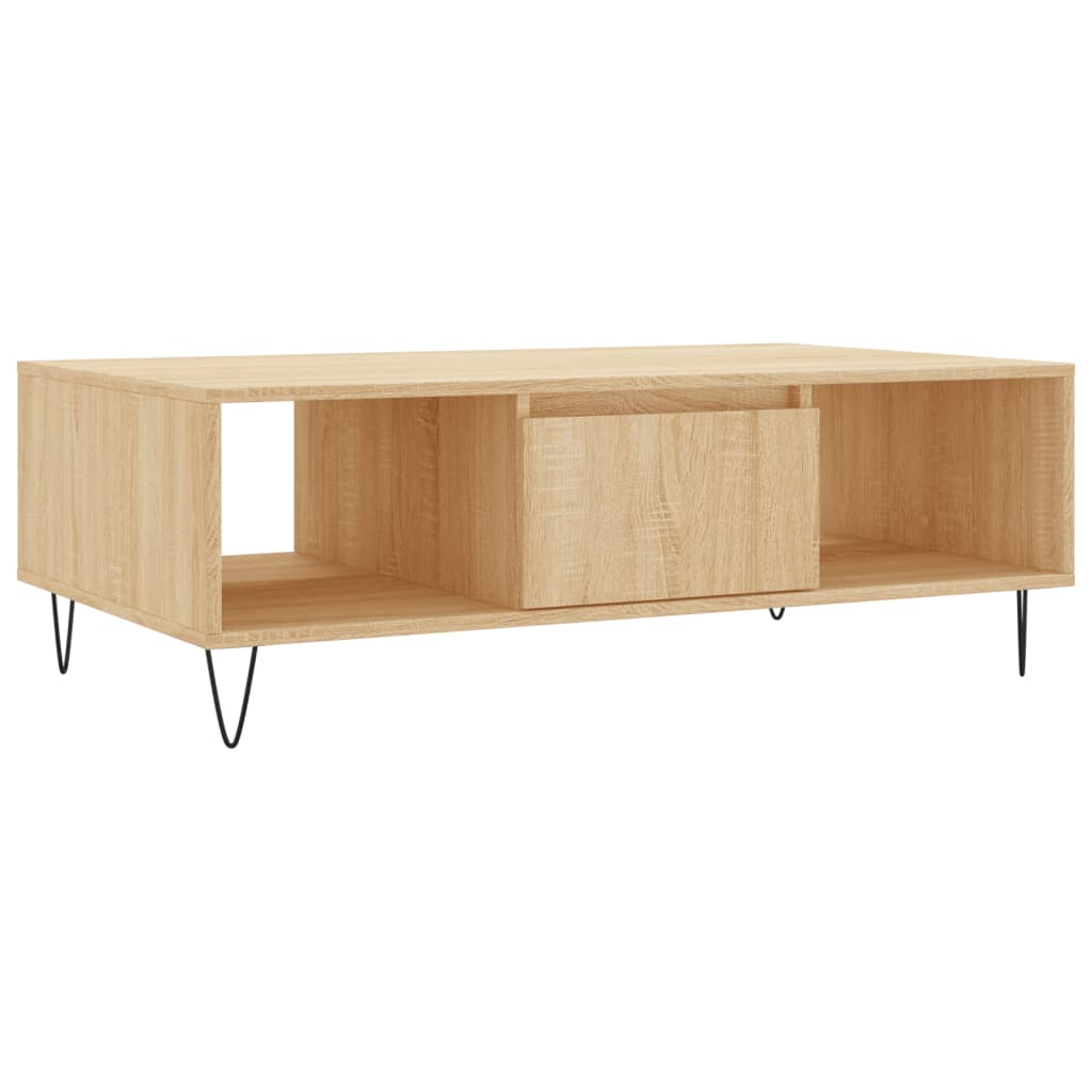 Tavolino da Salotto Rovere Sonoma 104x60x35cm Legno Multistrato | homemem39