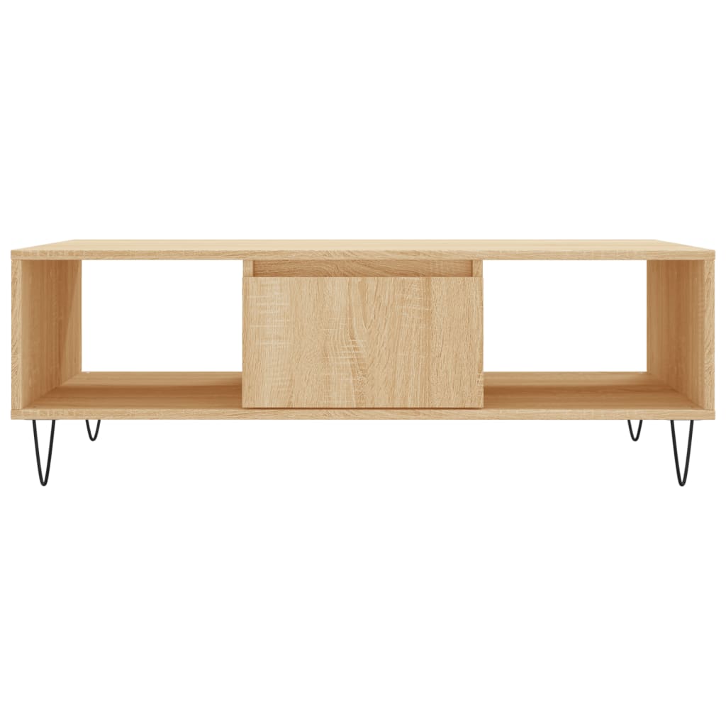 Tavolino da Salotto Rovere Sonoma 104x60x35cm Legno Multistrato | homemem39