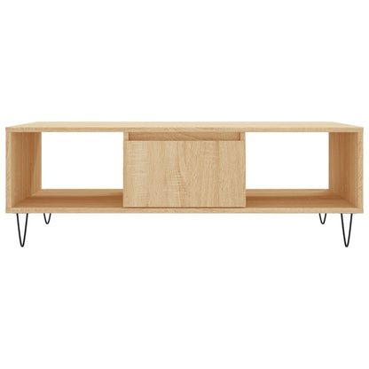 Tavolino da Salotto Rovere Sonoma 104x60x35cm Legno Multistrato | homemem39