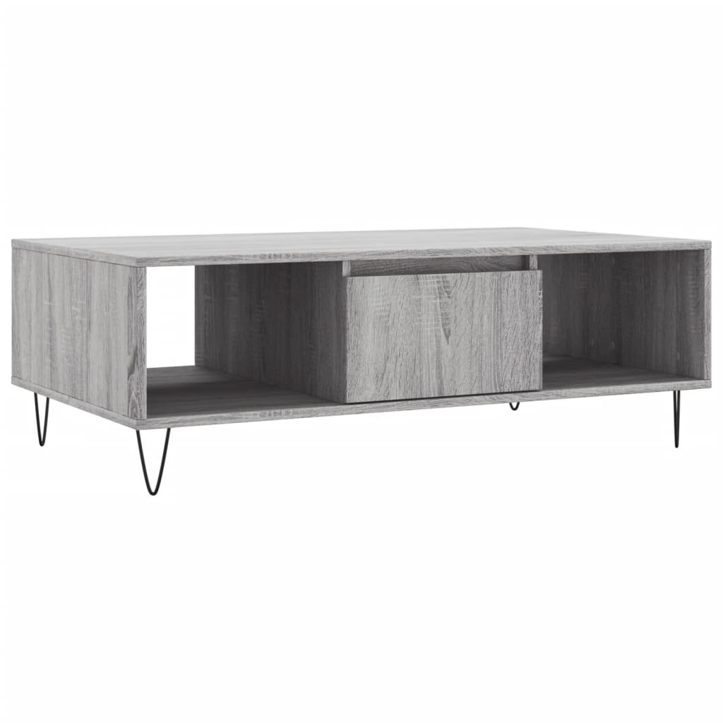 Tavolino da Salotto Grigio Sonoma 104x60x35cm Legno Multistrato | homemem39