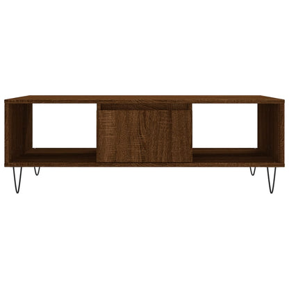 Tavolino Salotto Rovere Marrone 104x60x35 cm Legno Multistrato | homemem39