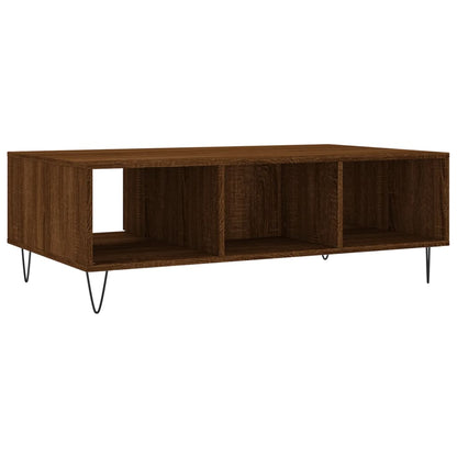 Tavolino Salotto Rovere Marrone 104x60x35 cm Legno Multistrato | homemem39